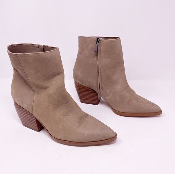 Enzo Angiolini Pointed Toe Leather Ankle Booties Mabbin 7.5 - Picture 1 of 8